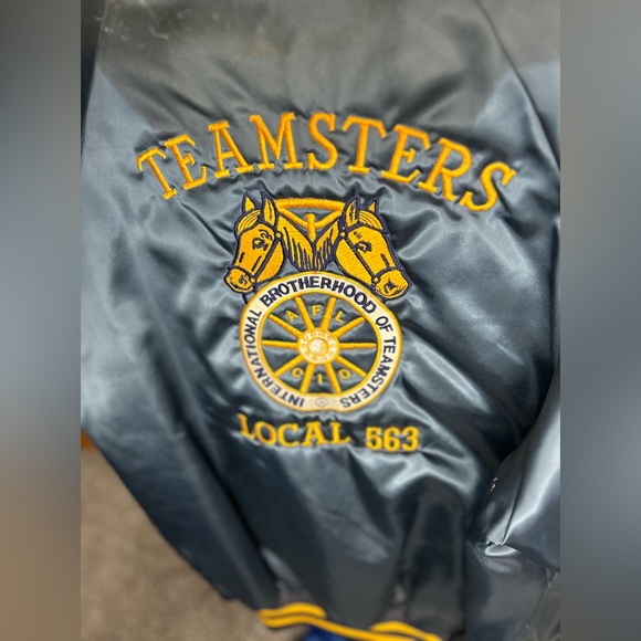 VTG Teamster Local 563 Satin Men’s Coat - Picture 7 of 10